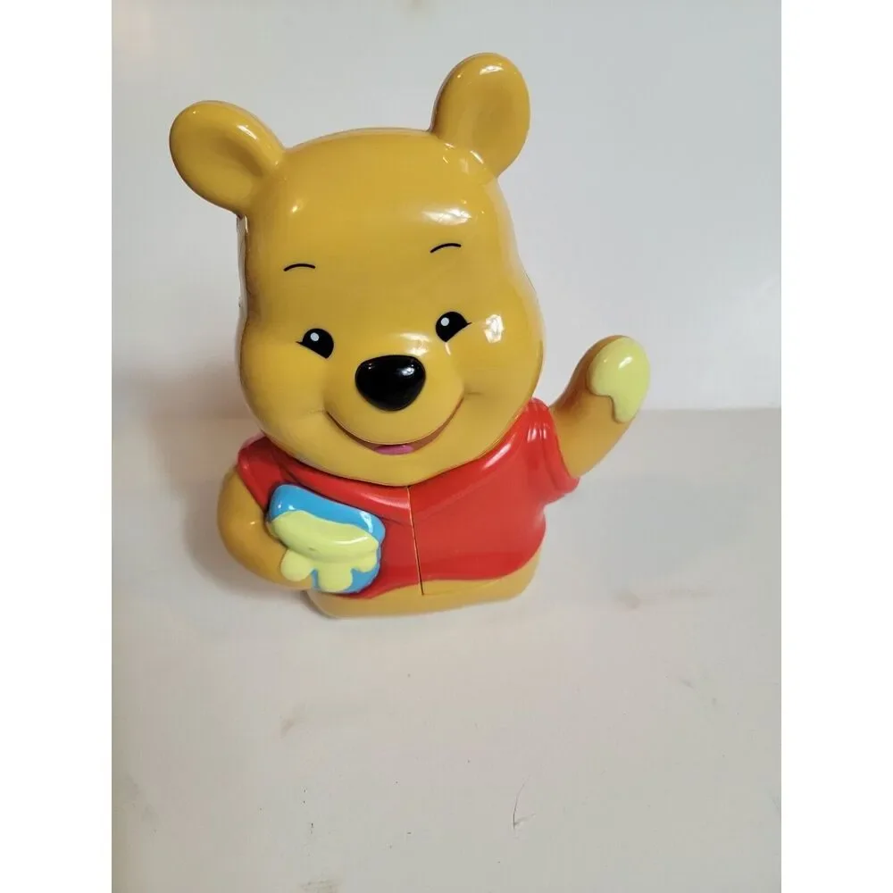 DISNEY MEGA BLOKS TALKING WINNIE THE POOH 7.5” Two Faces‎ Honey Bee